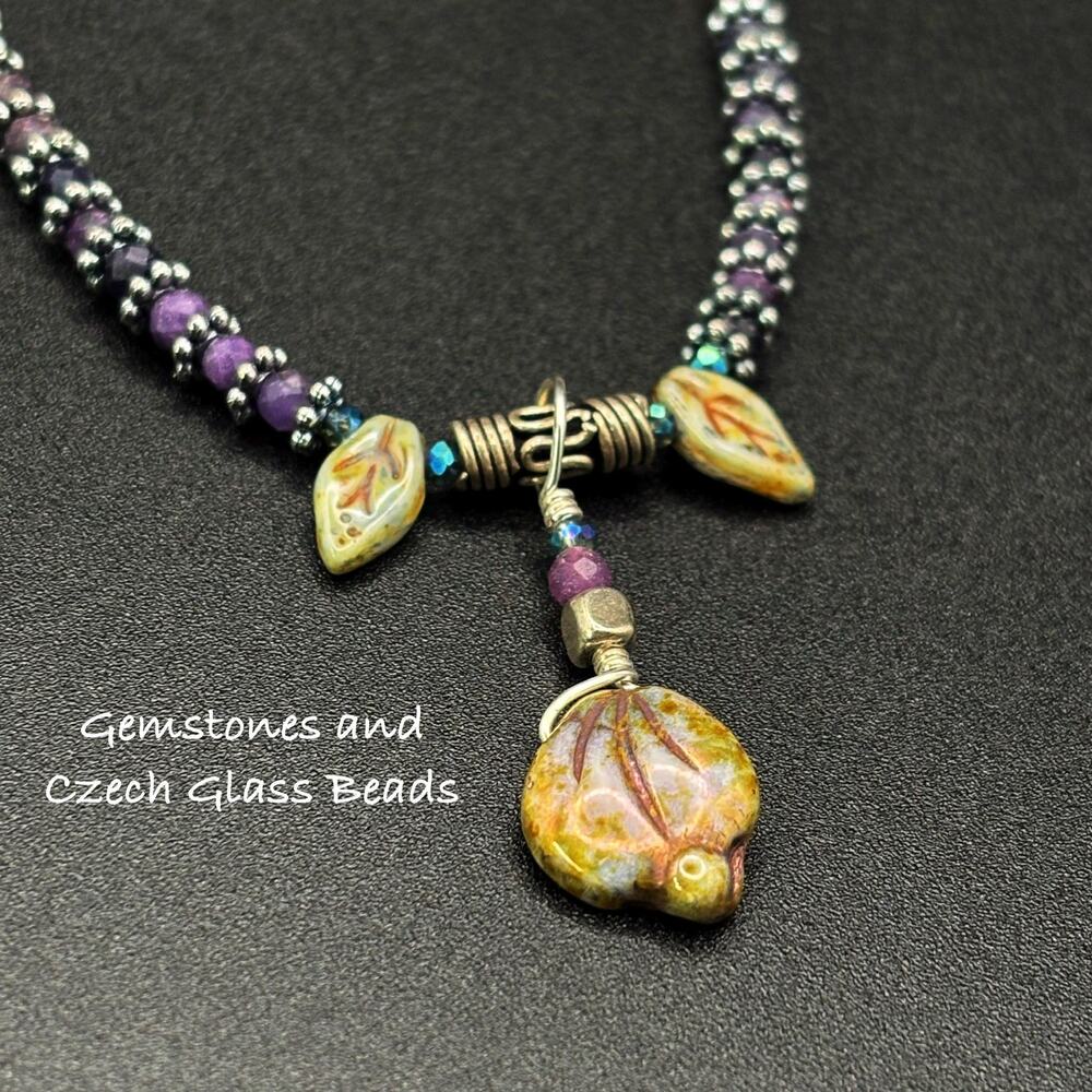 Amazonite Faceted Crystal Necklace - Picture 10 of 11